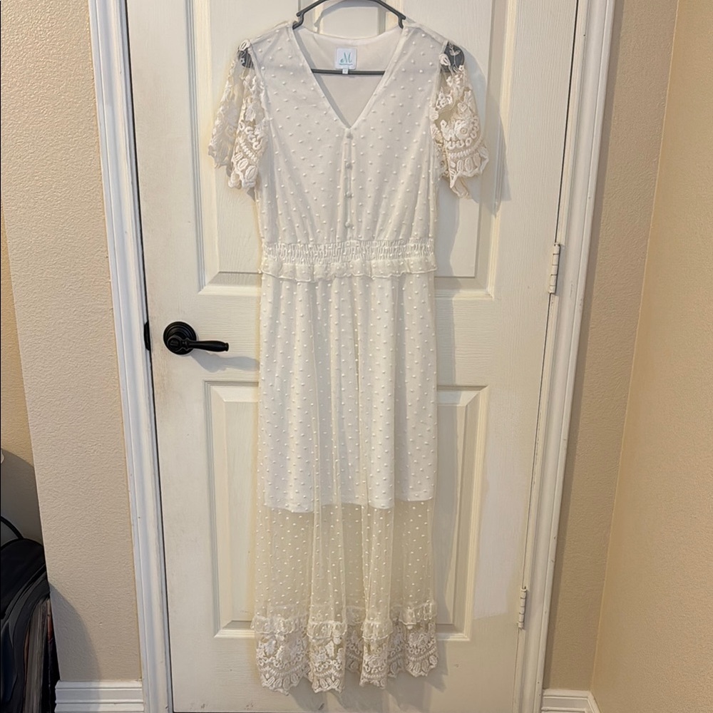 Cute White Lace Dress